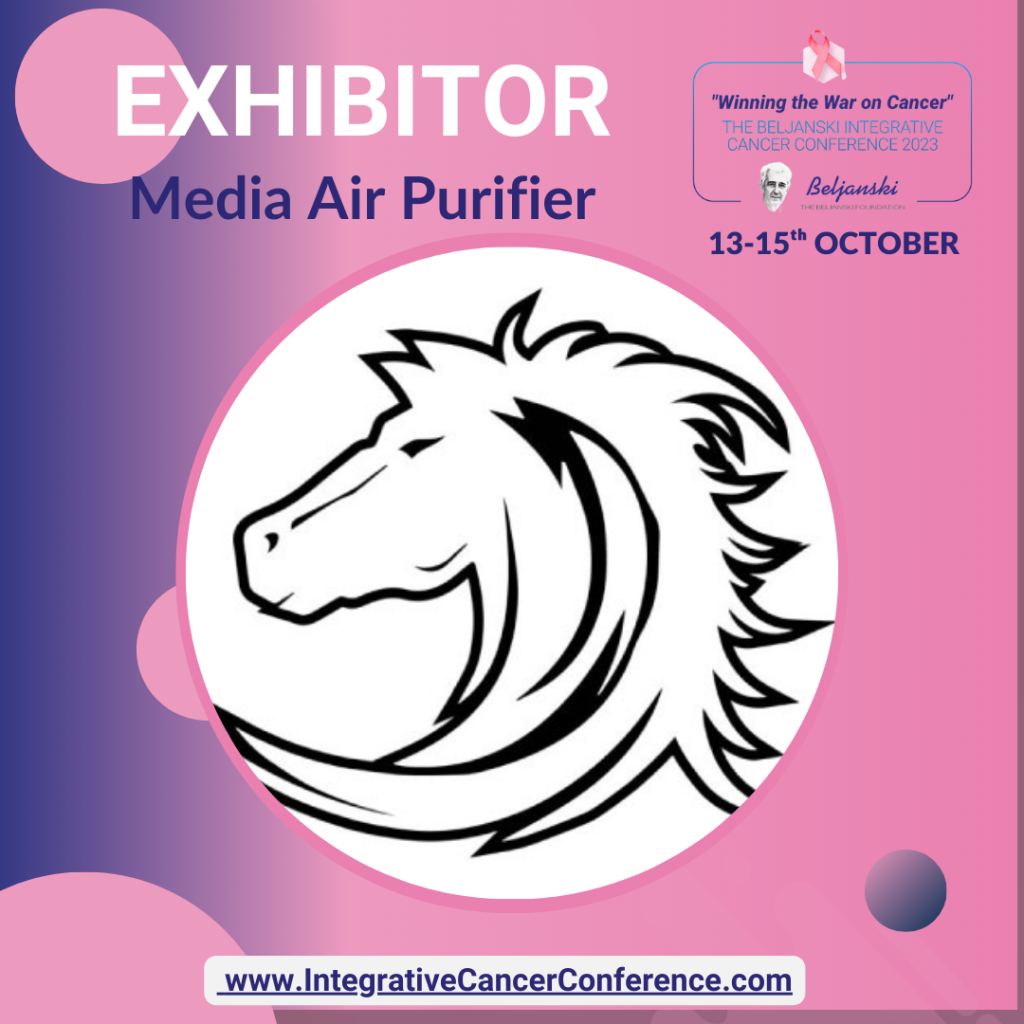 Media air purifier exhibitor